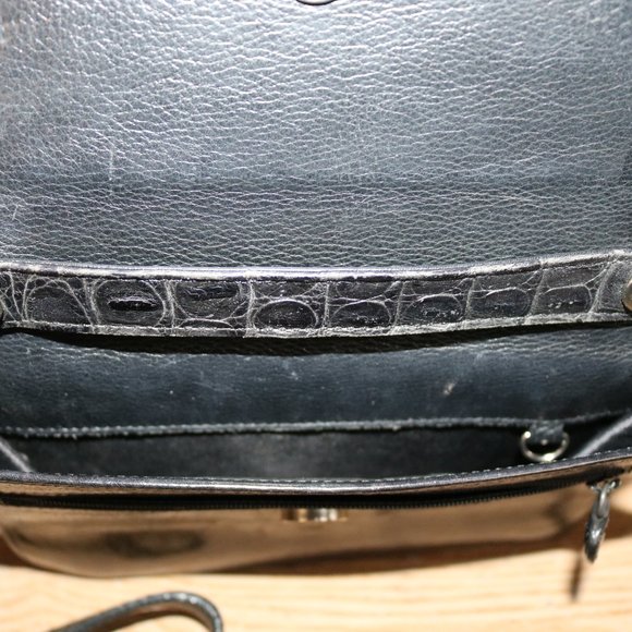 Brighton black leather clutch - Picture 4 of 6